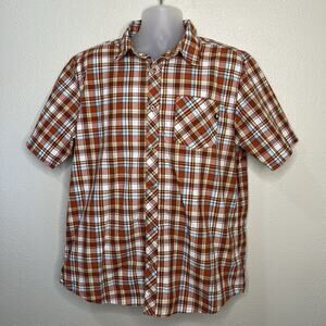 Marmot Men’s Plaid Button Up Collared Shirt XL
